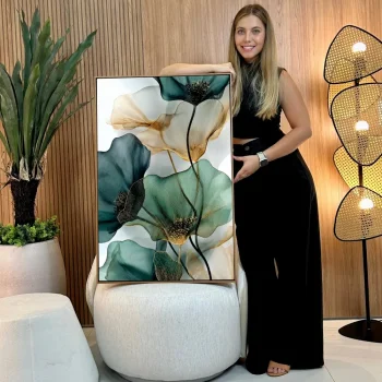 Quadro Decorativo Flores de Jade I