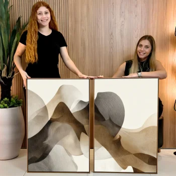 Kit Quadro Decorativo Conexão Orgânica I