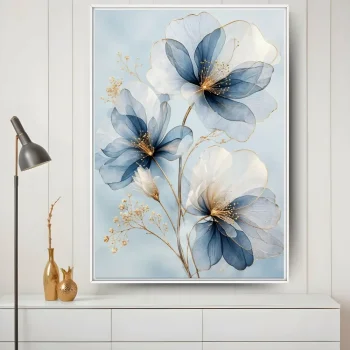 Quadro Decorativo Flores de Safira I