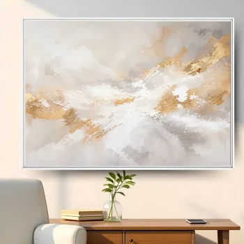 Quadro Decorativo Brumas Douradas