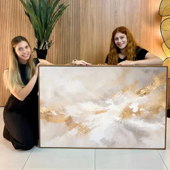 Quadro Decorativo Brumas Douradas